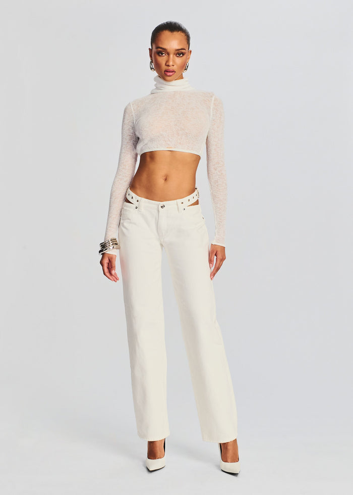 Julie Crop Long Sleeve Top