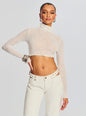 Julie Crop Long Sleeve Top