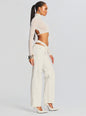 Julie Crop Long Sleeve Top