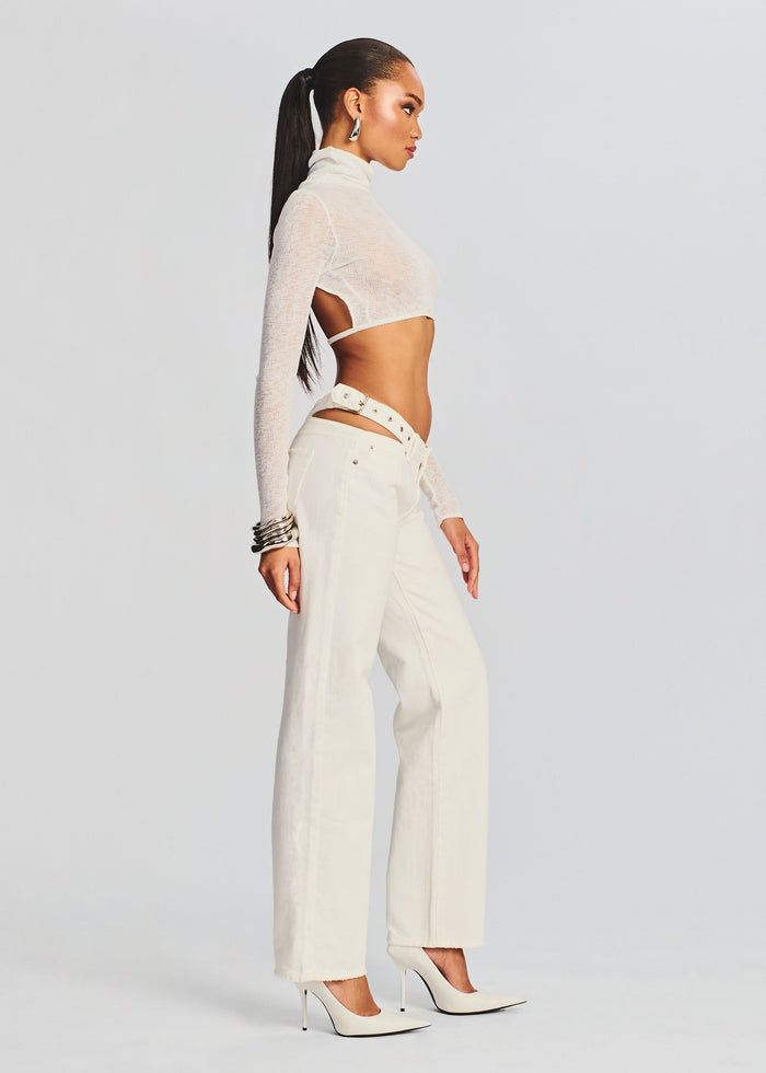 Julie Crop Long Sleeve Top
