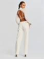 Julie Crop Long Sleeve Top