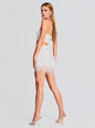 Beverly Sequin Feather Dress