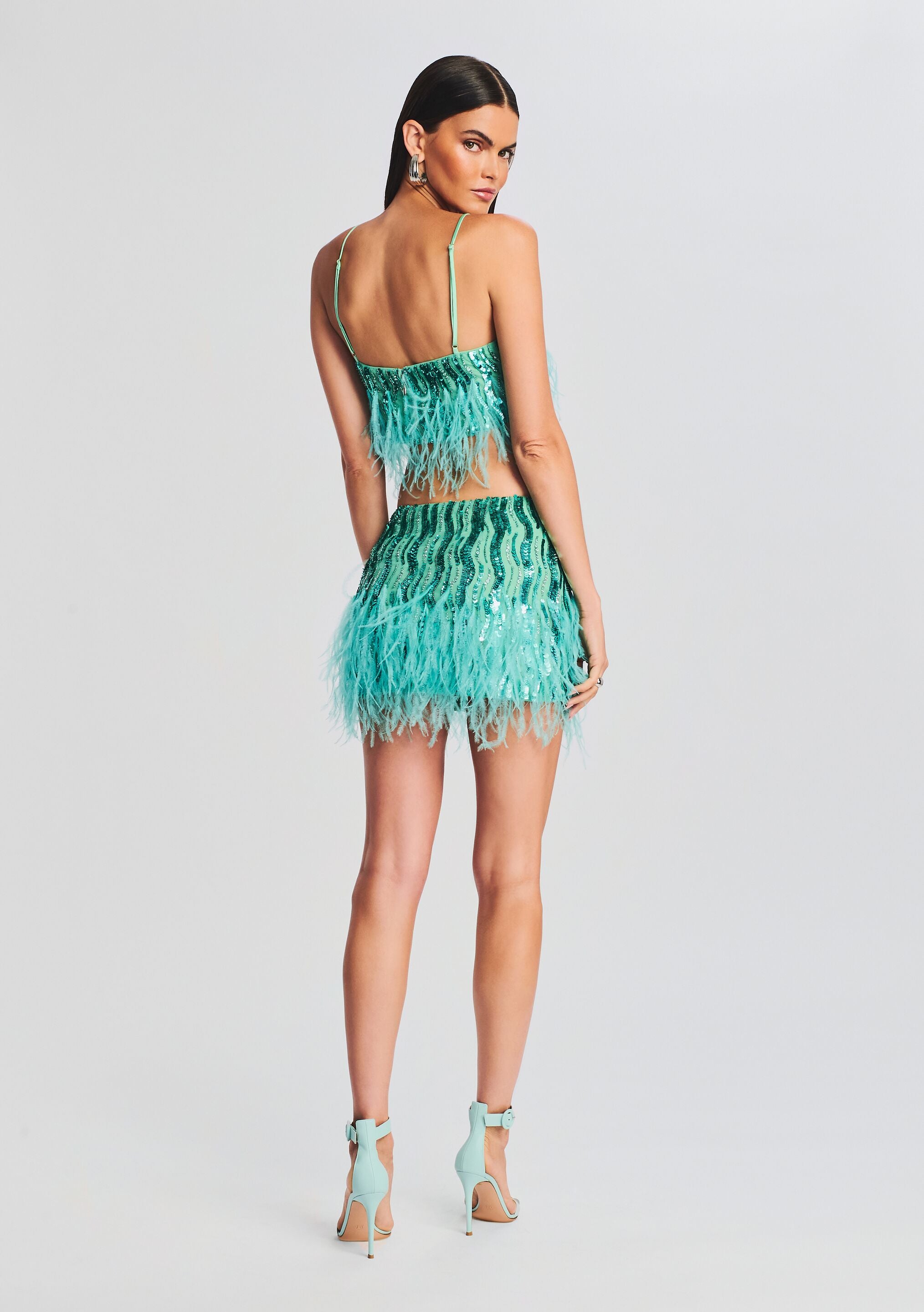 Feather skirt 40 best sale