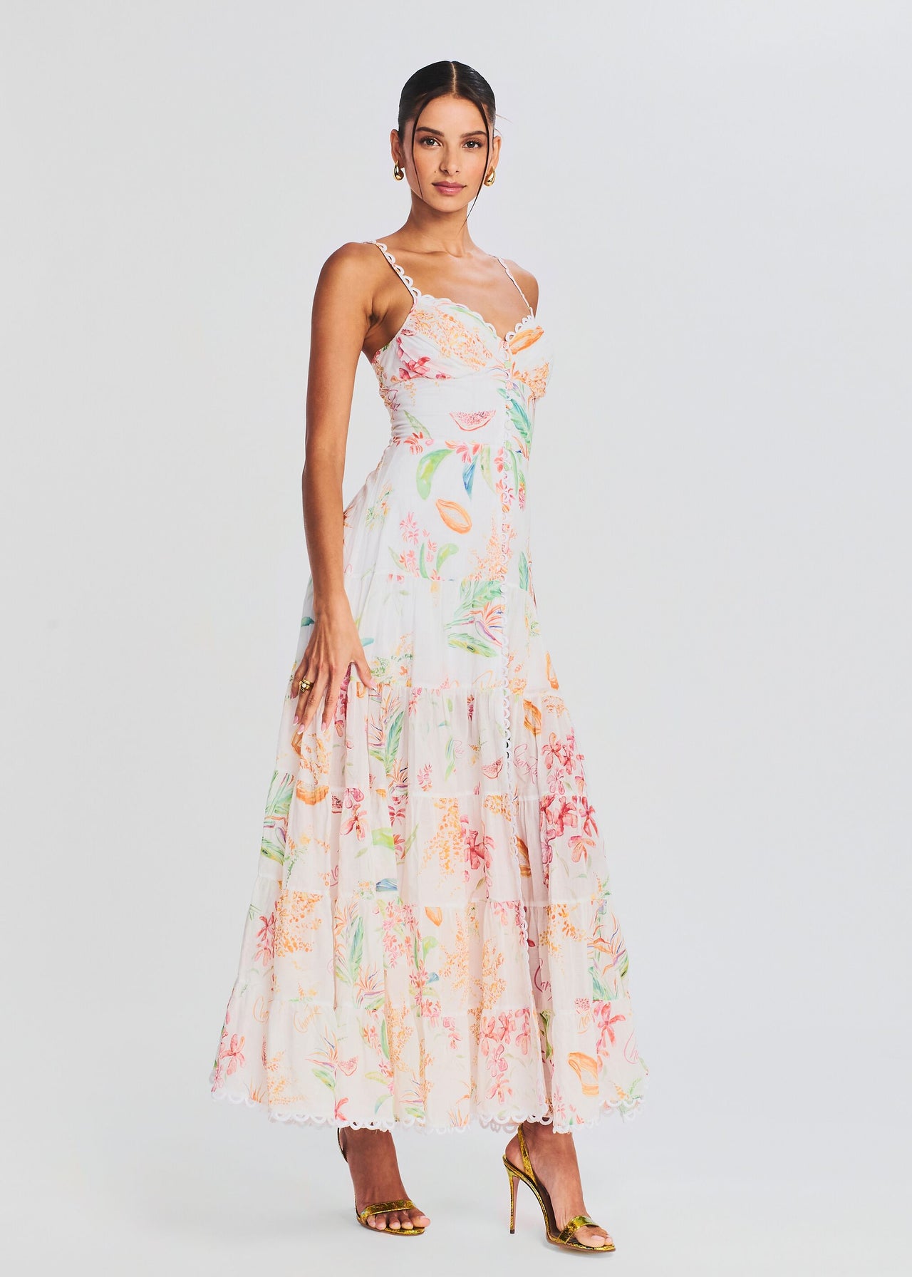 Melia Long Dress Retrofete Melia Long Dress Retrofete