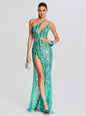 Vice Sequin Feather Dress