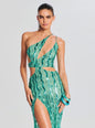 Vice Sequin Feather Dress