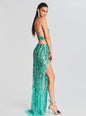 Vice Sequin Feather Dress