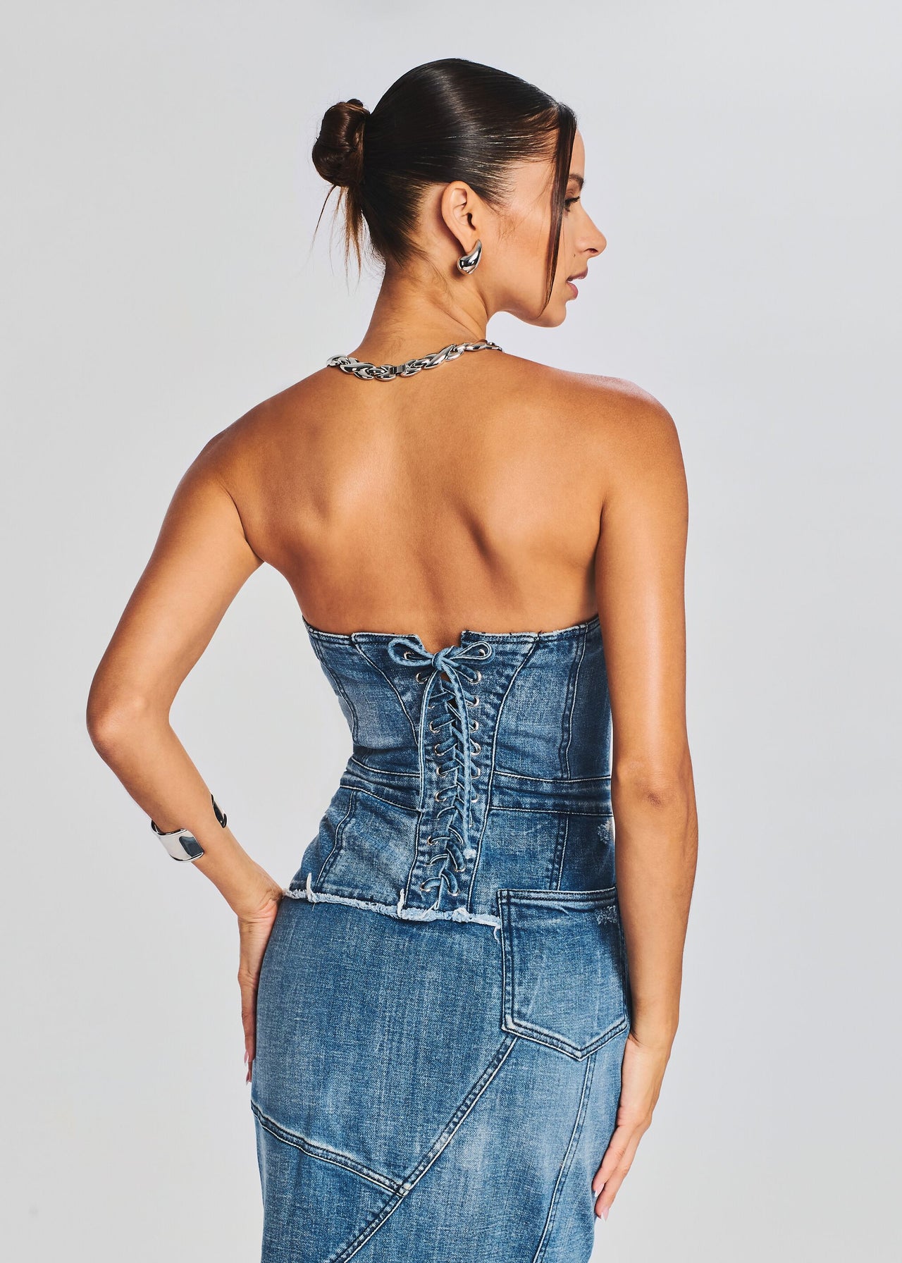 Tamara Denim Dress Retrofete Tamara Denim Dress Retrofete