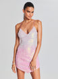 Sirena Feather Sequin Dress
