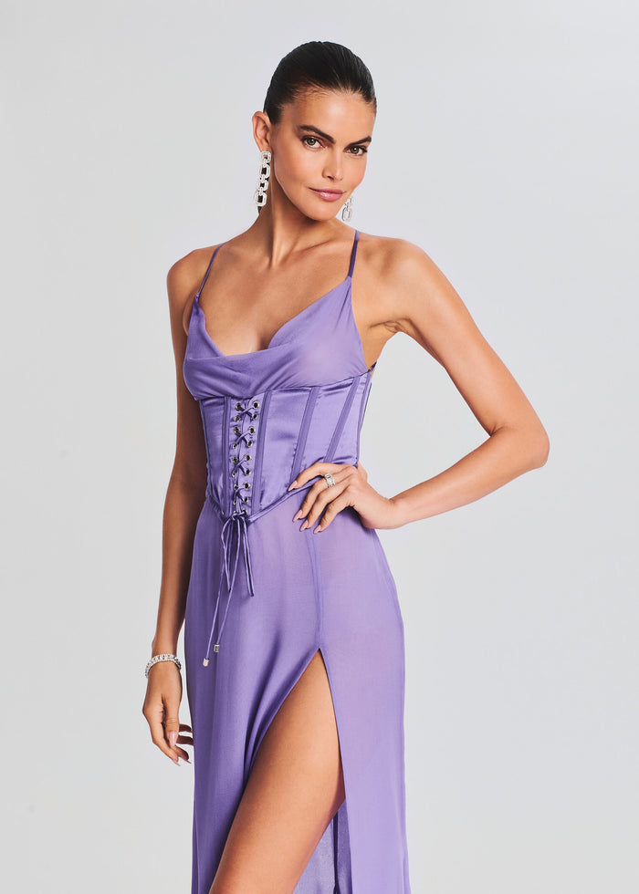 Larissa Silk Corset Dress