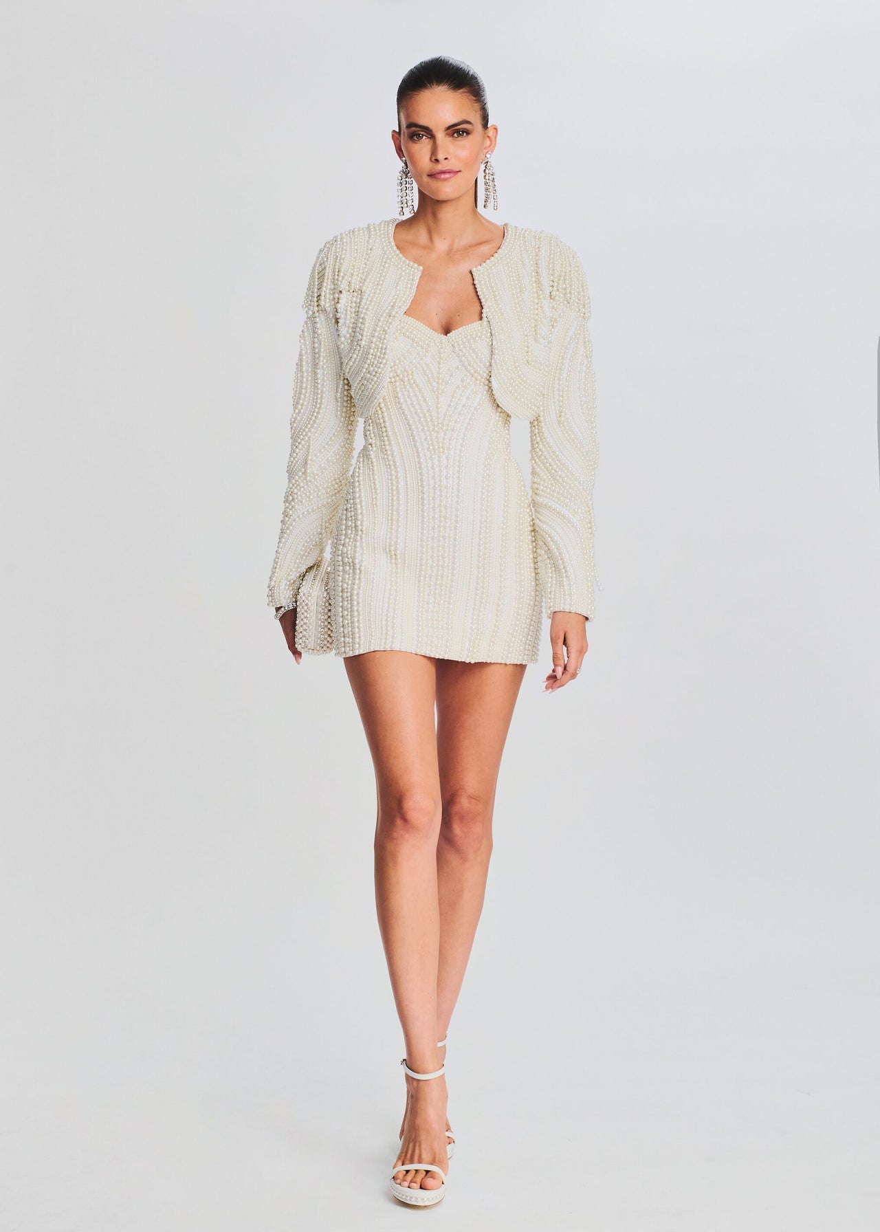 deema pearl dress ivory Retrofete | Dresses | Retrofete Deema White Pearl Dress Pf2377 Xs S M
