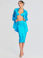 Penina Silk Midi Skirt