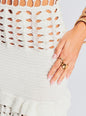 Eze Crochet Pearl Embellished Dress