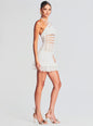 Eze Crochet Pearl Embellished Dress
