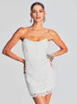 Eliza Lace Strapless Mini Dress