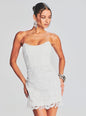 Eliza Lace Strapless Mini Dress