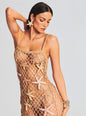 Serafina Open Crochet Dress