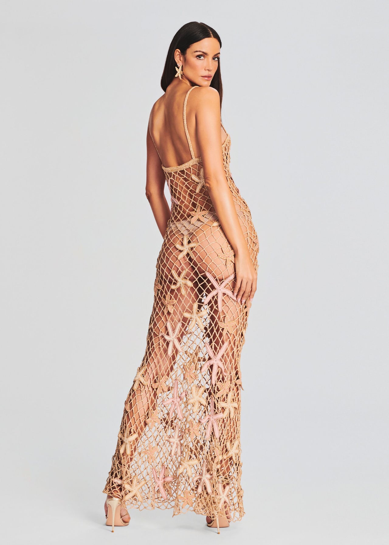 Serafina Open Crochet Dress