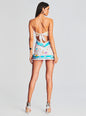Wonda Strapless Silk Scarf Dress