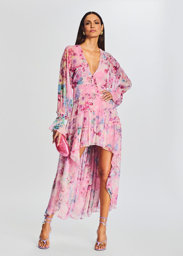 Sage High Low Dress
