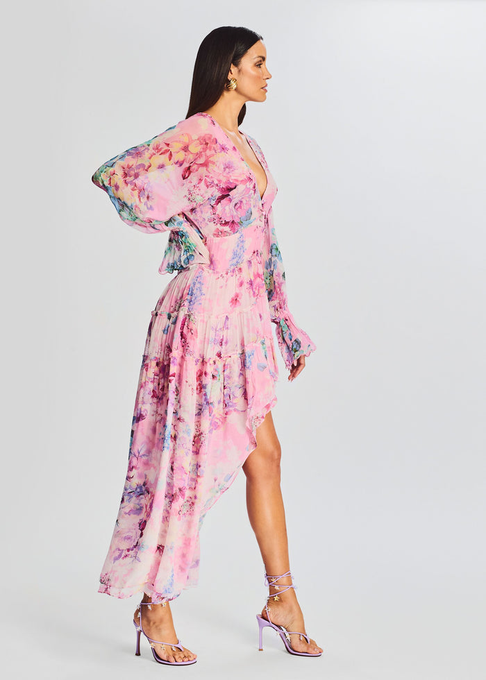 Sage High Low Dress