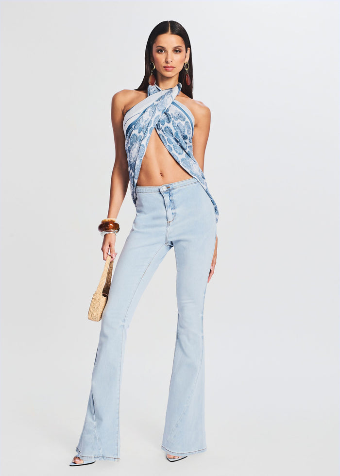 Nora Mid Rise Flare Jean