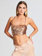 Ryn Feather Sequin Top