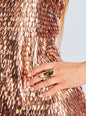 Nara Feather Sequin Dress