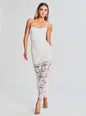 Eliza Lace Strapless Maxi Dress
