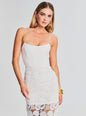 Eliza Lace Strapless Maxi Dress