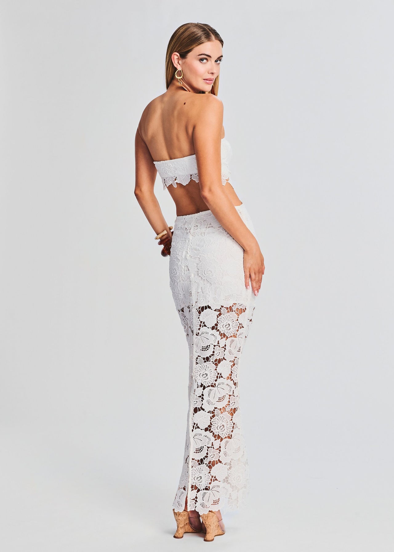 Eliza Lace Maxi Dress Retrofete Eliza Lace Maxi Dress Retrofete