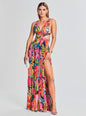 Plum Cut Out Maxi Dress