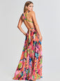 Plum Cut Out Maxi Dress