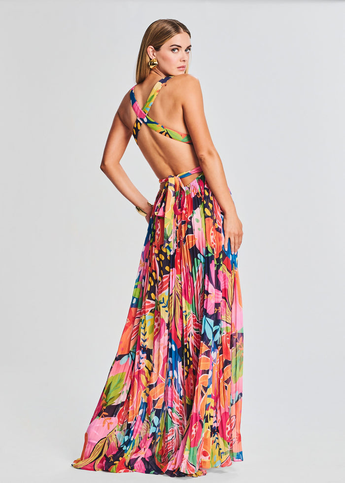 Plum Cut Out Maxi Dress