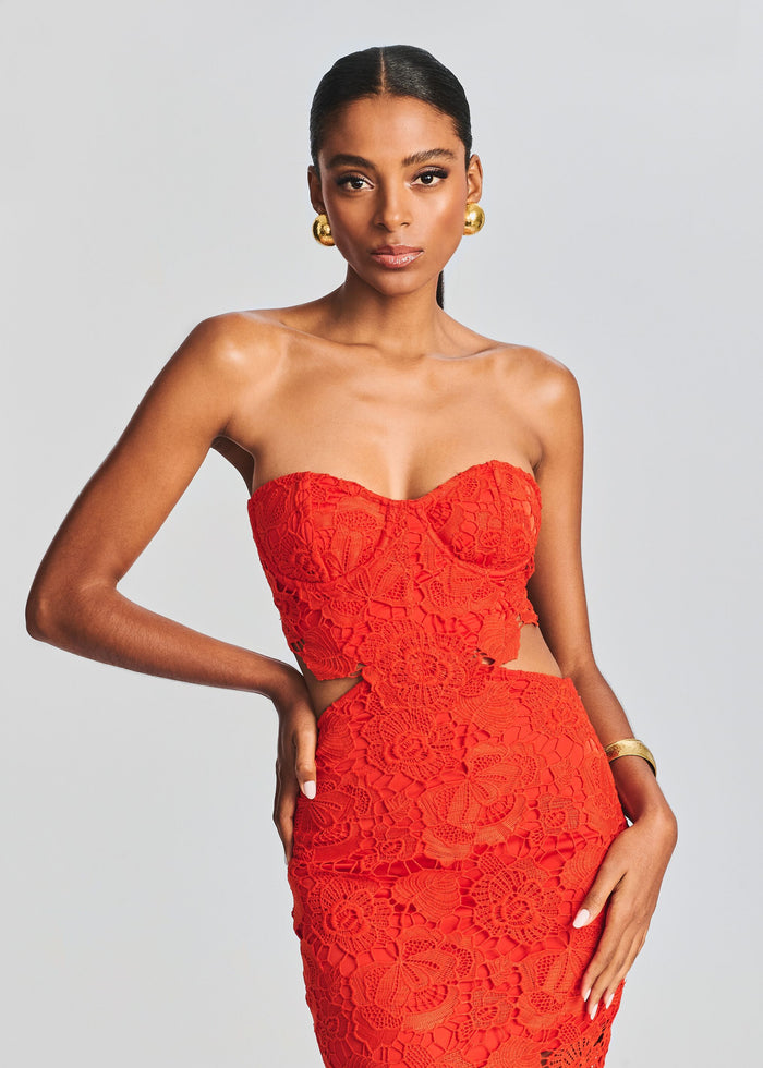 Eliza Lace Maxi Dress