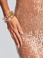 Odessa Sequin Feather Dress