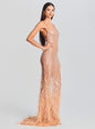 Odessa Sequin Feather Dress