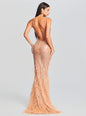 Odessa Sequin Feather Dress