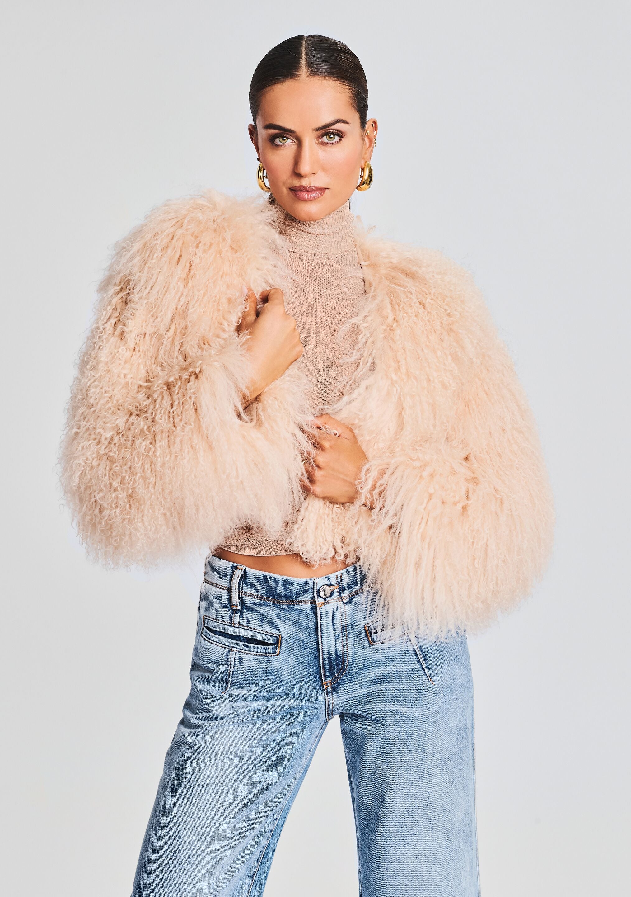 Alexis faux hot sale fur jacket