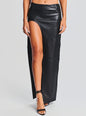 Tash Leather Skirt