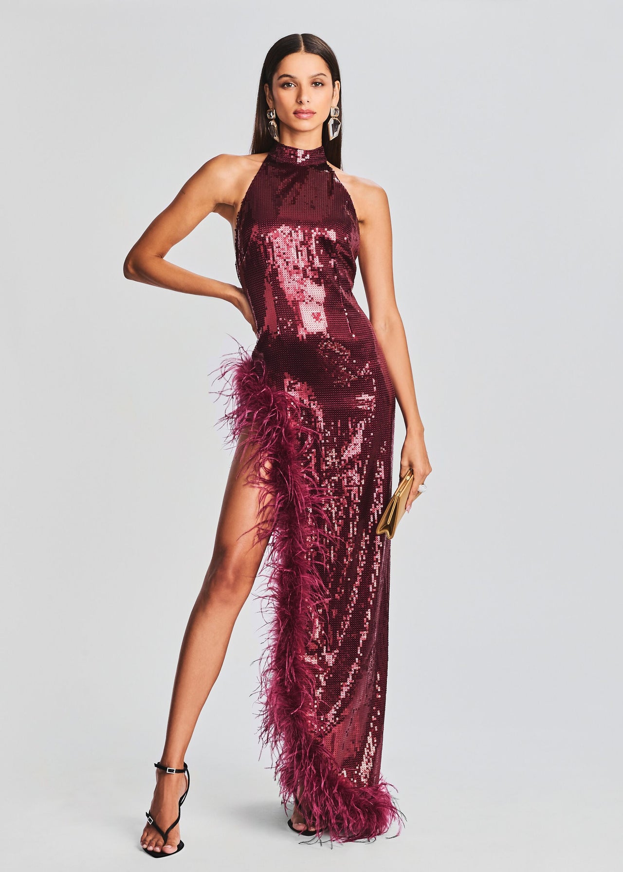 Vixen Sequin Feather Dress Retrofete Vixen Sequin Feather Dress Retrofete