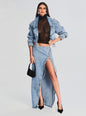 Zahlia Denim Skirt