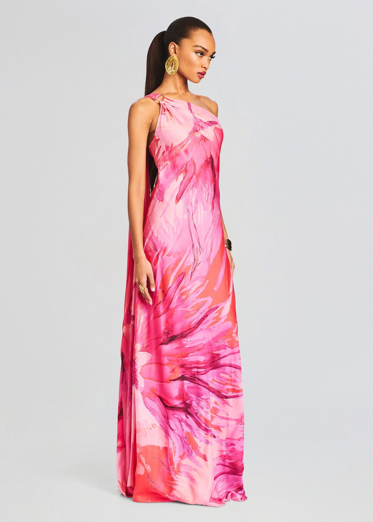 Abira One Shoulder Long Dress Retrofete Abira One Shoulder Long Dress Retrofete