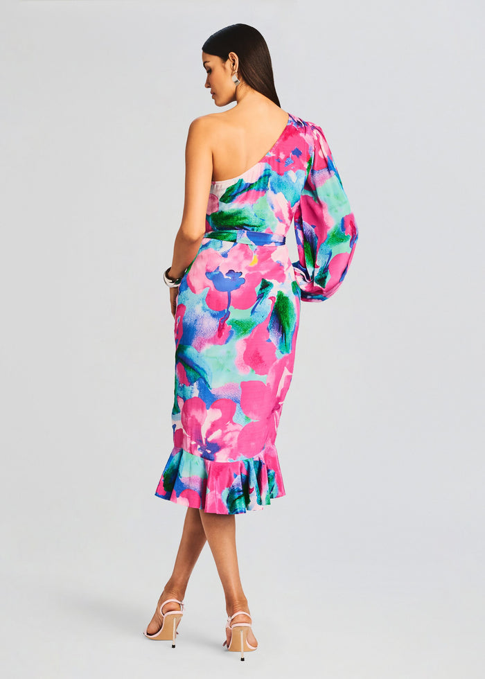Vesa One Shoulder Midi Dress