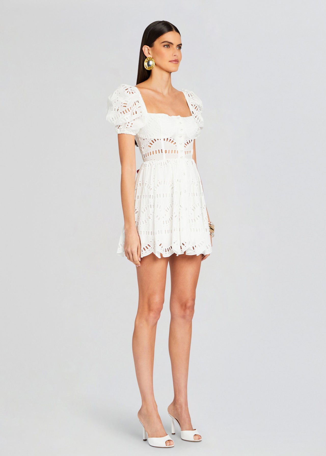 fish cut short dress Blush Fish Print Boatneck Sleeveless Mini Dress