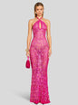 Massie Sequin Crochet Dress