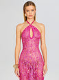 Massie Sequin Crochet Dress