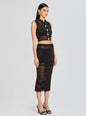 Delma Knit Crochet Top