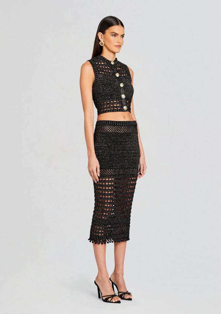 Delma Knit Crochet Top – Retrofete