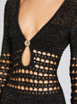 Elvana Knit Crochet Dress
